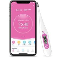 Digital Basal Body Thermometer - Track Your Cycle - Natural Fertility and Pregnancy Planning - Detect Your Fertile Window with Temperature Tracking with APP (iOS & Android) from femometer