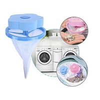 JPONLINE Flower Shape Mesh Filter Bag Laundry Ball Floating Style Washing Machine Filtration Hair Removal Device House Cleaning Tools