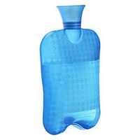 Happy Lily 1800ml Thick Transparent Hot Water Bottle, Blue, Great for Pain Relief, Hot and Cold Therapy Best Gift for Christmas