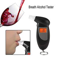 Handheld Backlight Digital Alcohol Tester Digital Alcohol Breath Tester Breathalyzer Analyzer LCD Detector Backlight Light