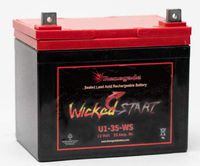 YAMAHA 2016, 2017 WOLVERINE YXE70 UTILITY VEHICLE SEALED REPLACEMENT BATTERY U1-35 400+ CCA's