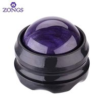 ZONGS Manual Massage Ball Pain Relief Back Roller Massager Self Massage Therapy & Relax Full Body Tools for Sore Muscle Joint Pain Essential Oils or Lotion Relax (Purple)