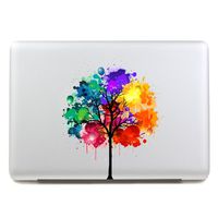 G Ganen macbook decal colors tree Macbook sticker partial cover Macbook Pro decal Skin Macbook Air 13 Sticker Macbook decal