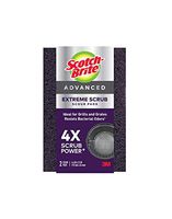 Scotch-Brite Advanced Extreme, Ideal for Grills and Grates Resists Bacterial Odors, 4X Scrub Power, 12 Scour Pads