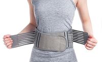 Zcargel Adjustable Elastic Bamboo Charcoal Fiber Medical Grade Exercise Brace,Double Pull Straps Lumbar Support Belt Brace,Lumbar Disc Herniation,Muscle Strain,Back Pain Protector for Women and Men