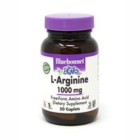 Bluebonnet L-Arginine 1000 Mg Vitamin Capsules, 50Count