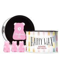 Happy Wax - New Elderflower Gin Soy Wax Melts - Elderflower Gin Scented Wax Melts Infused with Essential Oils - Cute Bear-Shaped Wax Melts Perfect for Melting in Your Wax Warmer (3.6 Oz. Classic Tin)