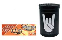 Herb Airtight Container Fresh Kettle with Juicy Jay's Peaches & Cream 1.25 Flavored Hemp Rolling Papers 1 Count DC Crafts Nation- Metal