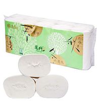 Toilet Paper - A Bag of 10 Rolls Bathroom Tissue, Soft White Toilet Paper for Household Use, Three Standard Layers, Green
