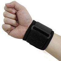 uxcell Black Adjustable Gym Sports Wristband Joint Protector Wrist Brace Wrap Support Strap