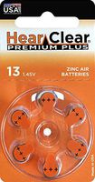 HearClear Hearing Aid Batteries Size 13, PR48 (120 Batteries)