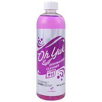 Oh Yuk Dishwasher Cleaner and Descaler for All Brands and Models, Natural Citrus Fragrance, Four Cleanings Per Bottle, Septic Safe, 16 Fl Oz