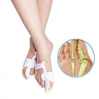 3 Sizes Bunion Corrector, Hallux Valgus Bunion Brace Splint Pads for Foot Bunion Relieve Relief Aid Surgery Treatment Toe Separators Straighteners by ERGOfoot [M]
