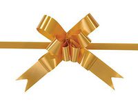 Butterfly Pull Bow 100 Count - 2" - Gold