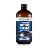 Dr. Mercola, Pure Power Ketone Energy Caprylic Acid MCT Oil, 16 FL oz (1 PT.) 473 mL, 32 Servings, non GMO, Soy-Free, Gluten Free