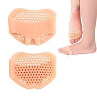 Metatarsal Pads Ball of Foot Cushions, Soft Gel Ball of Forefoot Pad, Foot Pad, Toe Separators, Gel Foot Cushion Pads, Foot Pain Relief Correct Bunion Pain Foot for Women or Men Skin Color
