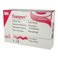 Transpore Surgical Tape by the Box, 3" (Box of 4 Rolls)