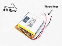 BIHUADE 3 line 3.7V 504045 1000mah Polymer Lithium Battery for MP4 GPS MP3 Bluetooth Stereo DIY Gift