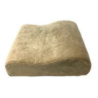 PCP Memory Foam Neck Pillow Travel Size with Removable Cover, Beige
