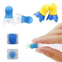 Heallily Ear Plugs 4 Pairs Professional Waterproof Earplugs Hypoallergenic Earplug Noise Reduction for Travel Sleeping, Swimming (Blue)