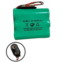 0-9913-Q Visonic Battery 09913Q 7.2v 2000mAh Ni-MH Battery Pack Replacement for Security System Alarm Panel