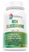 MSM Glucosamine Joint Supplement 1500/1500mg, Anti-Inflammatory Supports Joint Health & Flexibility, 300 Capsules by Fladora
