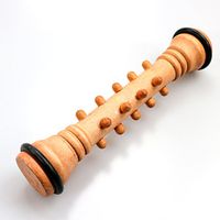 JBS Foot Roller Massager Aaccupuncture Point Sensory Reflex Wood Stick Acupressure 7.8" Long