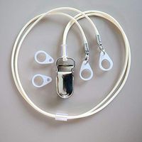 BTE Hearing Aids Clips Safty Protection Accessory w/Metal Clip (Beige)