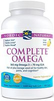 Nordic Naturals Complete Omega - Omegas 3-6-9 From Fish Oil and Borage Oil, Supports Heart, Brain, Joint, and Skin Health*, Burpless, Lemon Flavor, 180 Count