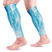 Calf Compression Sleeves 2 Pieces Lightning Calf Guard Great for Running, Cycling, Maternity, Travel, Nurses