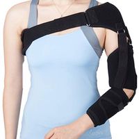 Enshey Shoulder Support Brace Adjustable Sleeve Shoulder Cuff – Support and Injury Prevention: Rotator Cuff, Dislocated AC Joint, Labrum Tear, Shoulder Pain, Soreness, Bursitis, Tendinitis