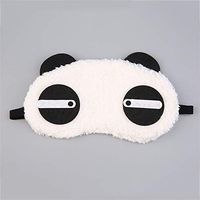 Cute Design Plush Panda Face Eye Travel Sleeping Soft Eye Mask Blindfold Shade Portable Sleeping Eye Cover