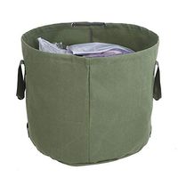 Collapsible Gardening Containers Bag,Portable Reusable Waterproof Bag for Canvas Garden Lawn Leaf Trash Storage Tote
