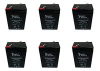 UB645 6V 4.5Ah WP4-6 ES4-6 LC-RB064P SLA0905 Battery - 6 Pack