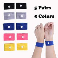 LYJEE Travel Motion Sickness Relief Wristband Acupressure Anti-Nausea Relief Wristband for Sea Car Flying Pregnant Morning Sickness