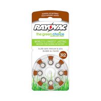 Rayovac L312za8zm 8Pack Battery For Hearing Aid