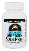 SOURCE NATURALS Sleep Science Melatonin Serene Night 3 Mg Tablet, 60 Count