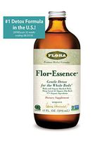 Flor Essence Detox Liquid Tea 17 Oz - Gentle Daily Herbal Cleanse - All Natural 90% Organic Ingredients - by Flora