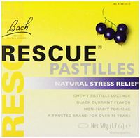 Nelson Bach Rescue Pastilles Black Currant, 50 Grams Each - 2 Pack