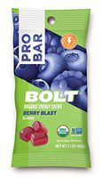 PROBAR - Bolt Organic Energy Chews, Berry Blast, Non-GMO, Gluten-Free, USDA Certified Organic, Healthy, Natural Energy, Fast Fuel Gummies with Vitamins B & C (12 Count)