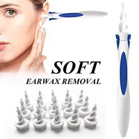 q Grips Earwax Remover q-Grips Ear Wax Remover q Grips Soft and Flexible Earwax Remover Tool Ear Cleaner for Humans Ear Wax Removal Tool for Adults & Kids with 16 Replacement Tips