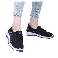 Veodhekai Women Flats Shoes Ankle Sport Run Sneakers Graffiti Light Sport Sneakers Casual Shoes Students Work Purple