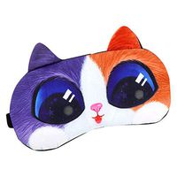 HXINFU Cute Cat 3D Eye Sleeping Mask Blindfold Eye Light Cover for Kids Sleep