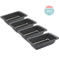 YOGIRL 4 Pcs Bread Pans For Baking 8.7 x 4.6 Non-Stick Bread Pan Carbon Steel Toast Pan Bread Tin for Homemade Cakes, Breads and Meatloaf