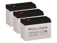 Zap Zappy 3 Standard Replacement Batteries - 3X 12 Volt 9AH T2 Terminal Scooter Batteries by SigmasTek