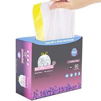 4 Gallon Trash Bags,Small Trash Bags MOREGOSU Garbage Bags Drawstring Thicken Material Bags Bin Liners for Office, Home, Bathroom, Kitchen, 80 Count