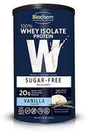 Biochem 100% Whey Isolate Protein - 11.8 oz - Vanilla Flavor - Sugar-Free - 20g Vegetarian Protein - Keto-Friendly - Amino Acids - Invigorating Taste - Easily Digestible