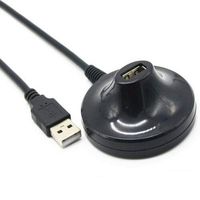 BSHTU USB Dock Station USB 2.0 Cable Extension Cradle Desktop Addition for Docking Fan LEDs Mouse Keyboard