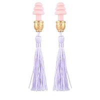 Breakfast at Tiffany's Technicolor Tassel Earplugs, Lavender Dream (w/o gift box)