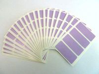 Minilabel 80 Labels , 50X20mm Rectangle , Colour Code Stickers Purple
